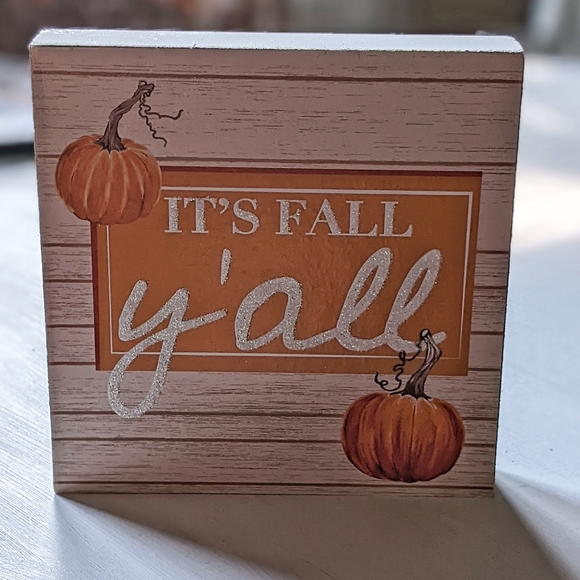 🍁"It's Fall Y'all!"🍁 Harvest Sentiment | Home Decor | Accent Sign - Picture 4 of 5